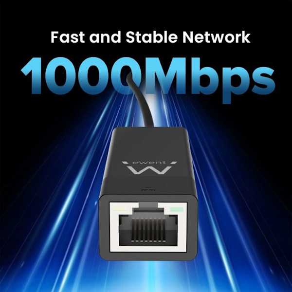 Ethernetadapter - EWENT - EW1017 - USB - Multifarvet - 7x8x11 cm