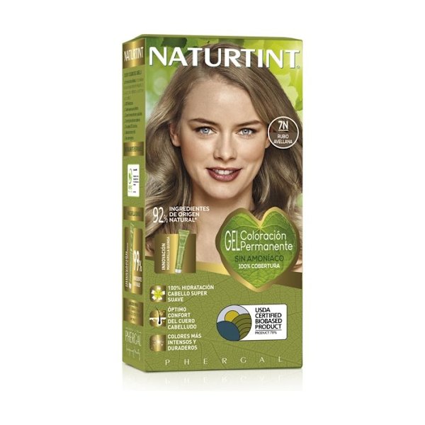 Hiusväri - NATURTINT - 7N HASSELNUT RUSKEA - Ilman ammoniakkia - Kerma - Kaikille hiustyypeille