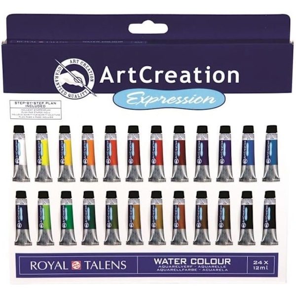 ARTCREATION EXPRESSION Vesivärisarja 24x12 ml Flerfärgad