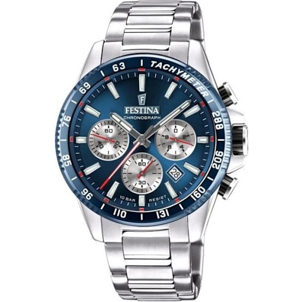 Chronograf Festina F20560/2 Blå skive - 45mm - 10ATM Blå