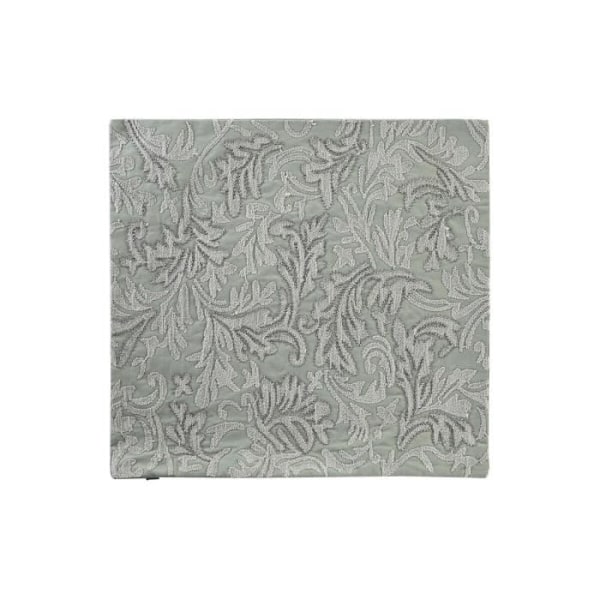 grönt blommigt kuddfodral 50 x 1 x 50 cm - Färg: GRÖN