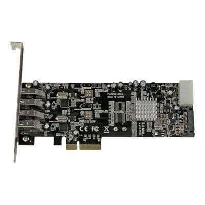 4-ports USB 3.0 PCI Express controller kort - STARTECH - PEXUSB3S42V - UASP og SATA/LP4 strømforsyning