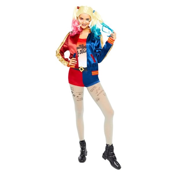 Amscan Harley Quinn självmordsdräkt Röd jag