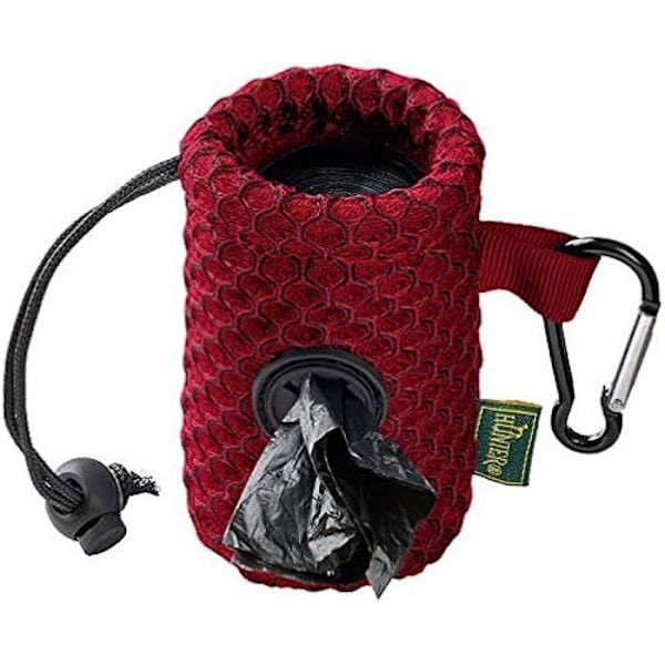 Poop bag dispenser - HUNTER - Hilo - Rød - 3D mesh - One size Röd