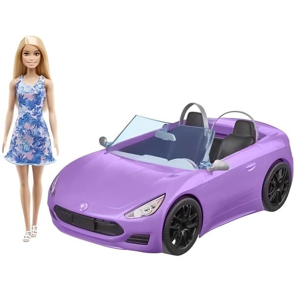 Barbie med cabriolet