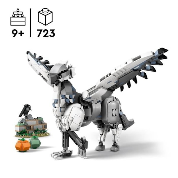 LEGO® Harry Potter 76427 Buckbeak - Hippogrif - Födelsedagspresentidé för barn Vitt och grått