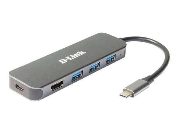 USB-hub - D-Link - DUB-2333 - USB-C - HDMI - 3 porte USB 3.2
