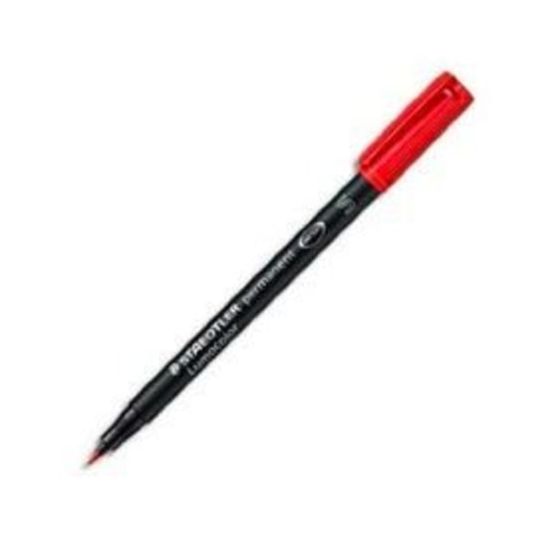 Pysyvä yläheijastusmerkki 0,4 mm punainen - STAEDTLER - 10 kpl pakkaus - Pyyhimätön - Hieno Röd