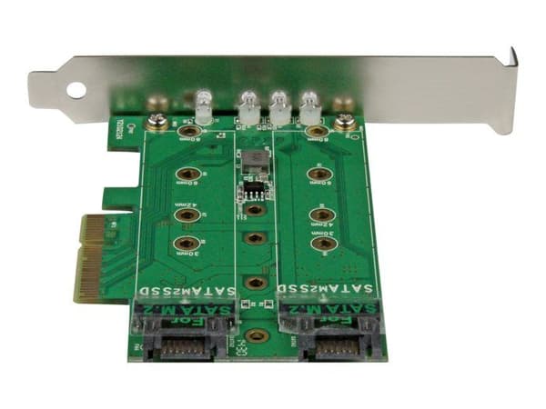 3-ports M.2 NGFF SSD-adapter - STARTECH - PCIe 3.0 - SATA III og NVMe