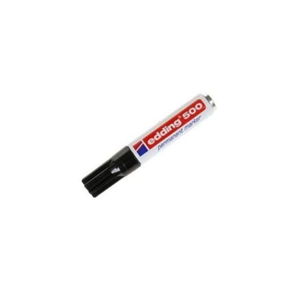 Permanent marker - EDDING - 500 - Chisel tip - Black - Indelible Svart