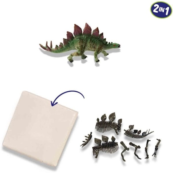 Dinosaurusten ja #luurankojen kaivaminen 2 in 1 - Stegosaurus - SES CREATIVE Flerfarvet