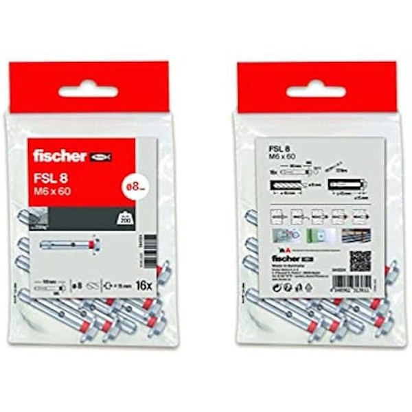 Taske - FISCHER - Bolsa FSL 8 T-L (D8 M6x60) - Oprindelse Spanien - 16B - Høj kvalitet