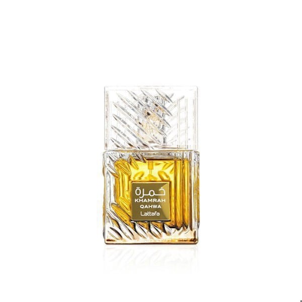 Eau De Parfum - Lattafa - Khamrah Qahwa - 100 ml - Unisex - Orientalsk Ambré Gourmand Brun, Guld