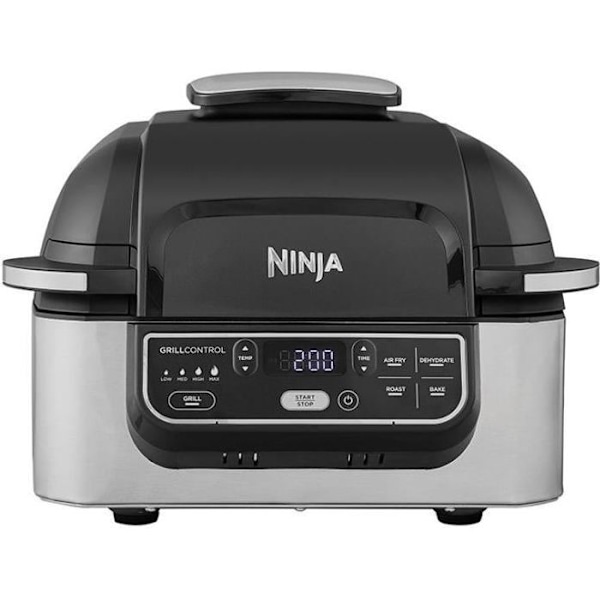 Grilli NINJA - Foodi AG301EU - 5 kypsennysohjelmaa - Jopa 265°C - 1750W musta