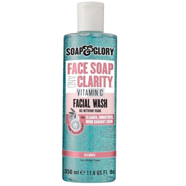 Ansigtssæbe - SOAP & GLORY - Ansigt og Klarhed - 350 ML - Vitamin C - Blid eksfoliant
