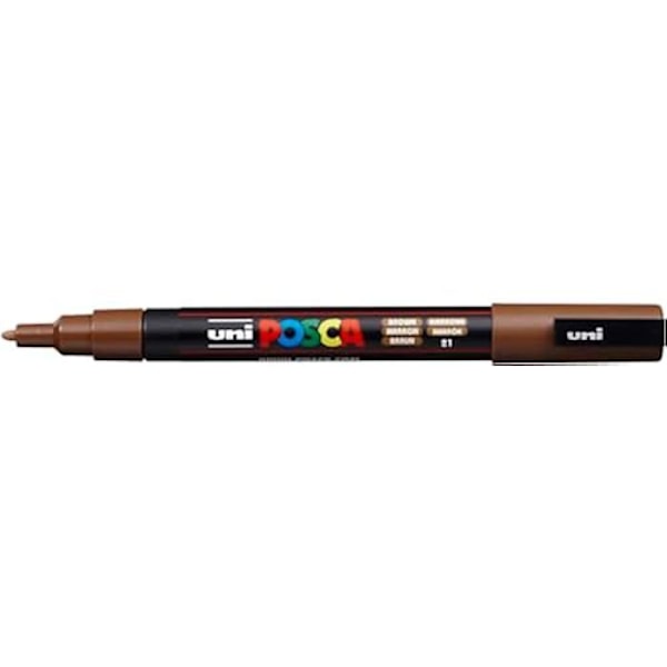 Merkki - POSCA - Uni Posca 0,9-1,3 mm - Monivärinen - Pyyhimätön - Hieno kärki mångfärgad