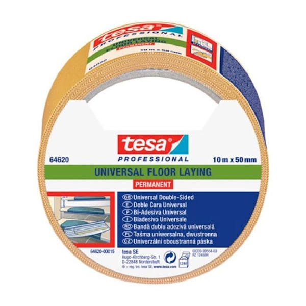 Dobbeltklæbende tape - Tesa - 64620 - 50 mm - 10 m - Multi-brug