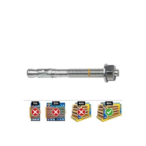 Godkänt ankare - GENERISK - Ce Bap 8-115 / 50 - Zink - Torx - Försänkt - 40 stycken