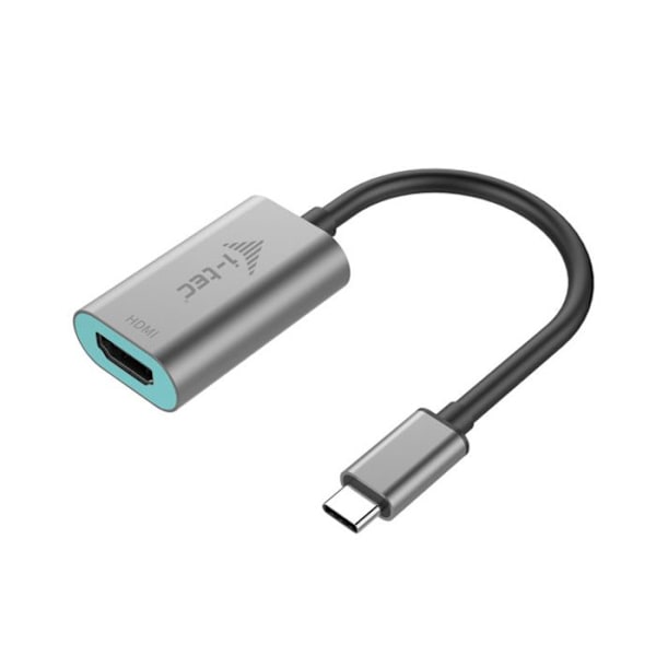 Videoadapter - I-TEC - USB-C til HDMI - 4K Ultra HD - 60Hz - Grå metal