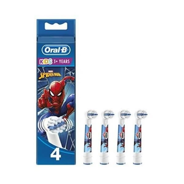 Sähkökäyttöinen hammasharja - Oral-B - Spiderman - Valkoinen - Lapsi - 4 kappaletta