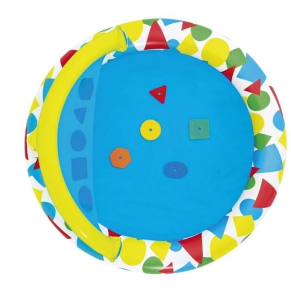 Oppustelig pool - Splash & Learn - 120x117x46cm - Færdighedsspil - Markise Blå
