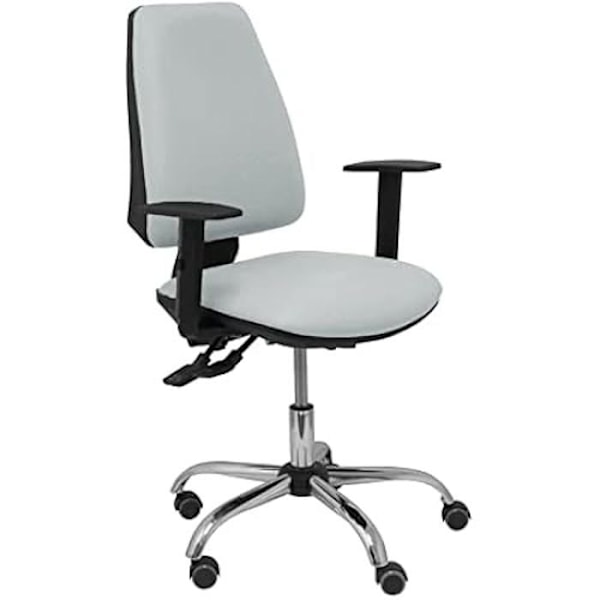 Kontorsstol - PIQUERAS Y CRESPO - B10CRRP - Ljusgrå - Höjdjusterbar - Samtida design Färg