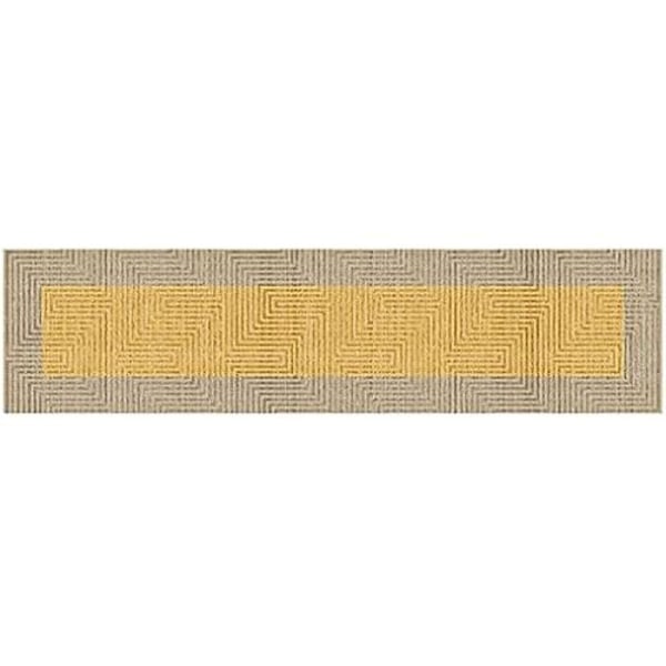 Matta - DKD Heminredning - Standard - Gul - Polyester - 60 x 240 cm Gul