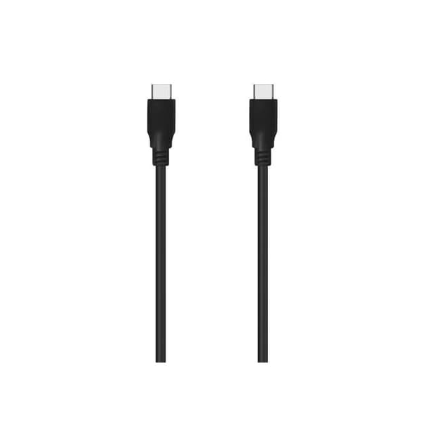 USB-C 3.2 Gen2x2 Kabel - AISENS - 20 Gbps - 8K@30Hz - 5A 100W - E-Marker - 1.0 m - Sort - Han til han - Videotransfer