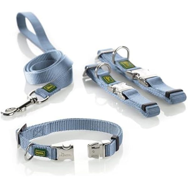 Collier - JÆGER - Vario-Basic - Størrelse XL - Farve blå røg - Let aluminiumslegering røget blå