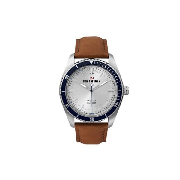 Ur - Ben Sherman - WBS114UT - Quartz - Læder - 10 ATM Brun, Argent