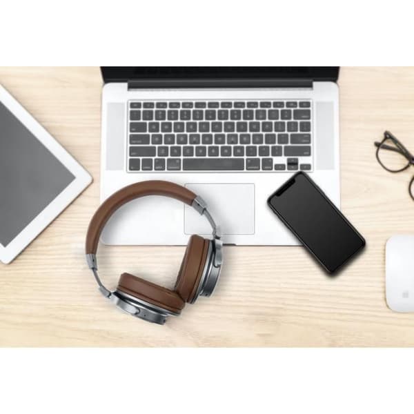 MUSE M-278 BT Bluetooth headset - 30 timers batterilevetid - Brun Brun