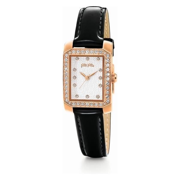 Dameur - Folli Follie - WF13B053SSS - Læder - Sort - Analog