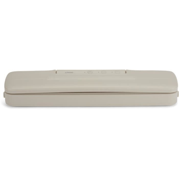 Vakuumförpackningsmaskin - LIVOO - DOM503C - 80W - 2 funktioner - Filmrulle 28 cm x 3 m ingår - Skärcutter Grädde