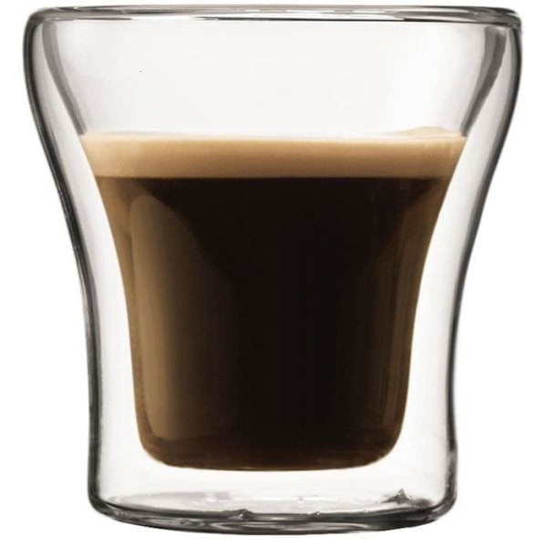 Sæt 2 glas - BODUM - Assam - Dobbeltvæggede - 0.1 l - Gennemsigtig Transparent