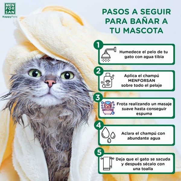 Menforsan Very Gentle Shampoo for Cats 1 liter, ger näring, mjukgör och skyddar pälsen