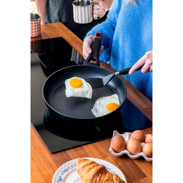 Stegepande - PYREX - 1455020 - I smedet aluminium - Non-stick - 30 cm - Uden PFAS