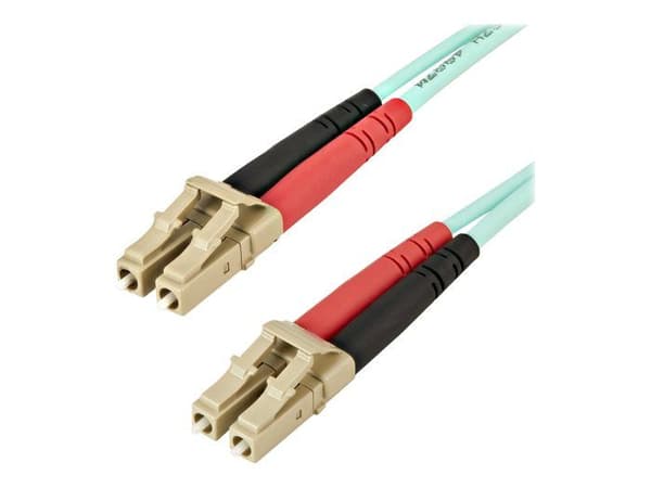 OM4 fiber optic kabel - STARTECH.COM - Duplex multimode LC LC - 2 m - 100 Gb - Aqua Vand