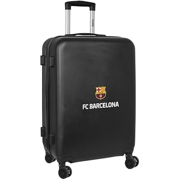 Safta F.C. Barcelona 3:e lags kabinvagn 24 tum, resväska på hjul, säkerhetshänglås, lätt resväska, 40 x 26 x 63