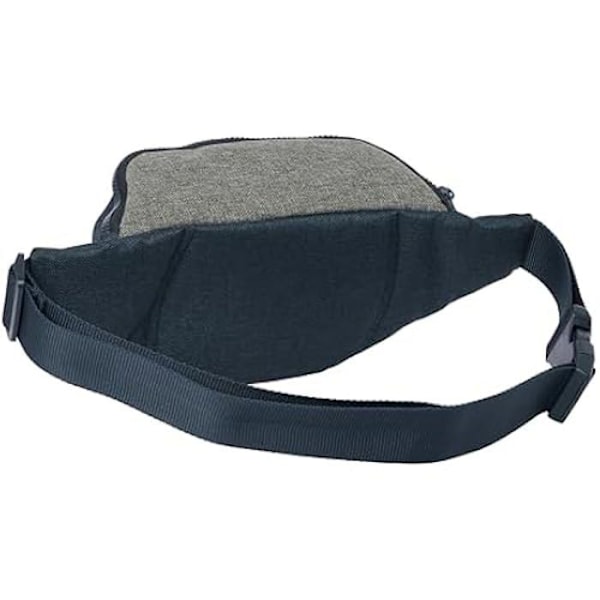 Safta Kappa Dark Navy bältesväska med yttre ficka, idealisk för ungdomar och barn i olika åldrar, bekväm och mångsidig, Grå/marinblå
