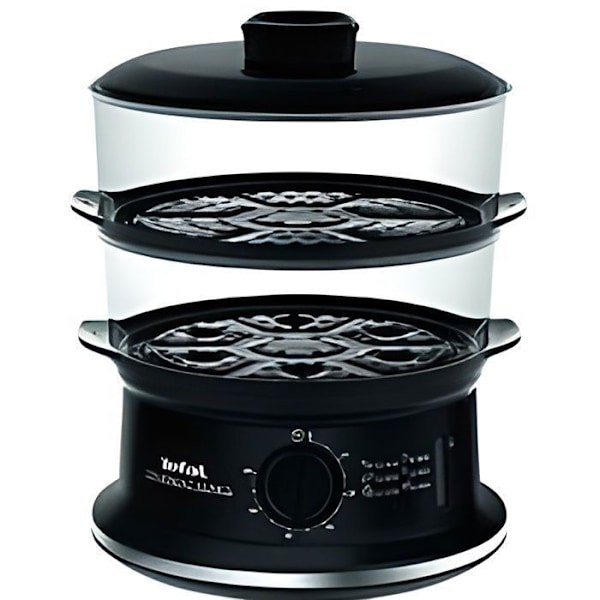 Dampkoger - TEFAL - VC140131 - Sort - 900W - Mekanisk timer Svart