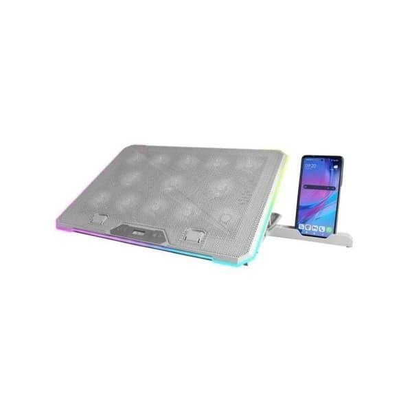 Ventileret støtte - Mars Gaming - MNBC13W RGB - Maks. 17" - Optimal køling - Kompakt design