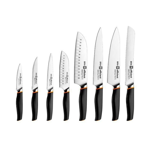 Filetkniv - BRA - A198005 - 20 cm - Rustfrit stål - Sort Naranja