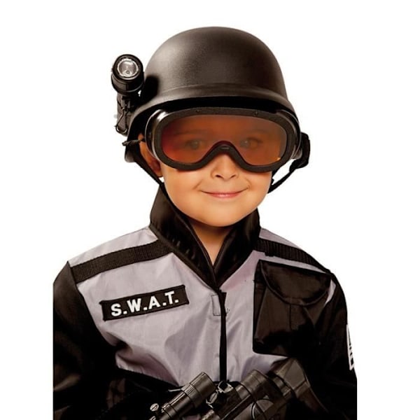 SWAT-hjälm för barn - Märke - Modell - Svart - Utomhus - Unisex Svart