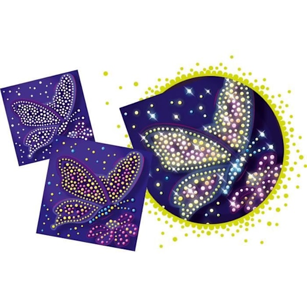 Lataa - LANSAY - Pixelo Phospho 2D - 10 fosforoivaa kuvaa, jotka voi toteuttaa ja tehdä hohtaviksi pimeässä, alkaen 7-vuotiaista. FLERFÄRGAD