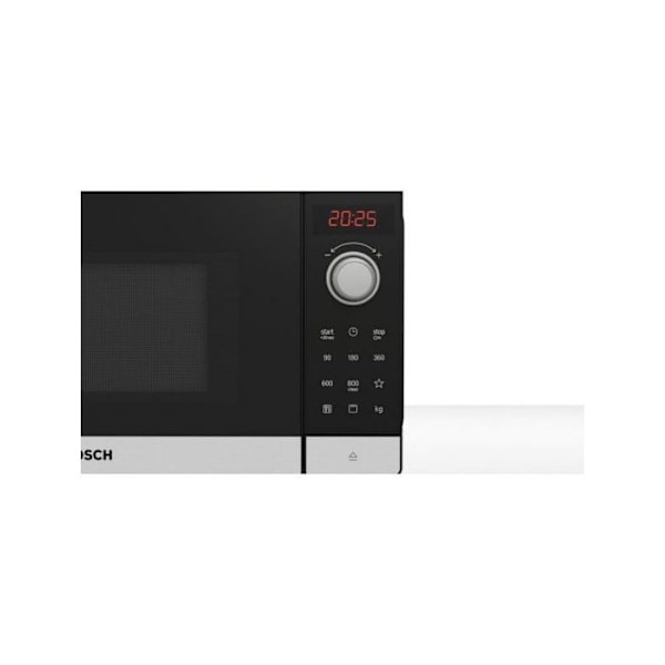 Bosch Serie 2 mikroaaltouuni Työtasomikroaaltouuni vain 20 L 800 W Musta, Ruostumaton teräs - FEL023MS2