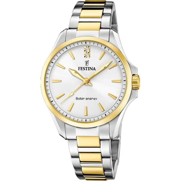 FESTINA naisten kello kaksisävyistä terästä, vedenpitävä - 244633 Vit