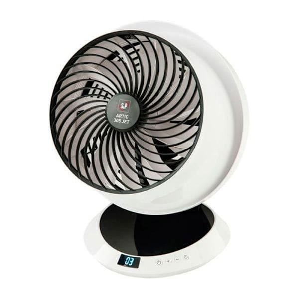 Skrivebordsventilator - S&P - 305JET - 30W - Hvid