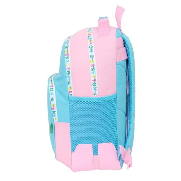 Reppu - Benetton - Yksi koko - 42 CM - 2 Osastoa - Vaaleanpunainen - Lapsi