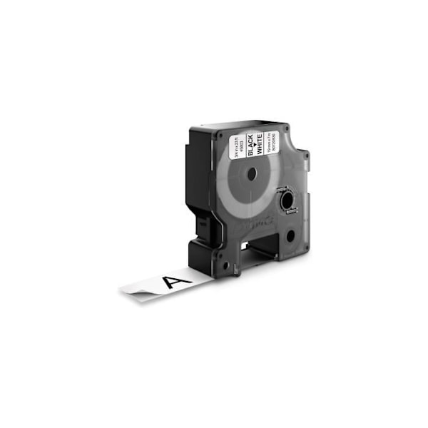 DYMO LabelManager tapekassette D1 19mm x 7m Sort/hvid (kompatibel med LabelManager og LabelWriter Duo)