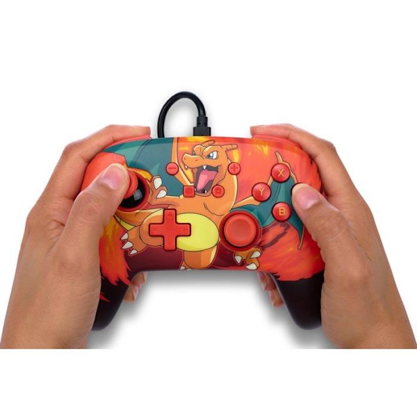Pelaimenkki - POWER A - Charizard Vortex - Langallinen - 3,5 mm audio liitäntä - 3 m USB kaapeli Charizard Vortex